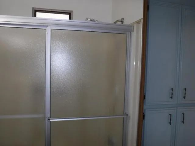 a close view of closet