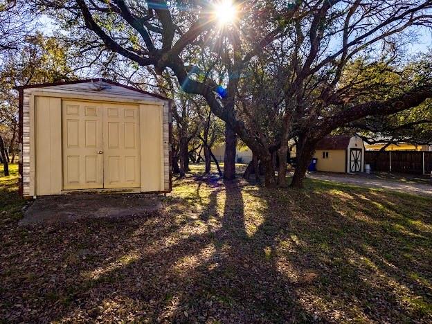 1935 Deer Trail Road Graford, TX 76449 - Photo 25 of 36 2 Storage Units on the Property and 2 RV Hook Ups with Plenty of Room to Park