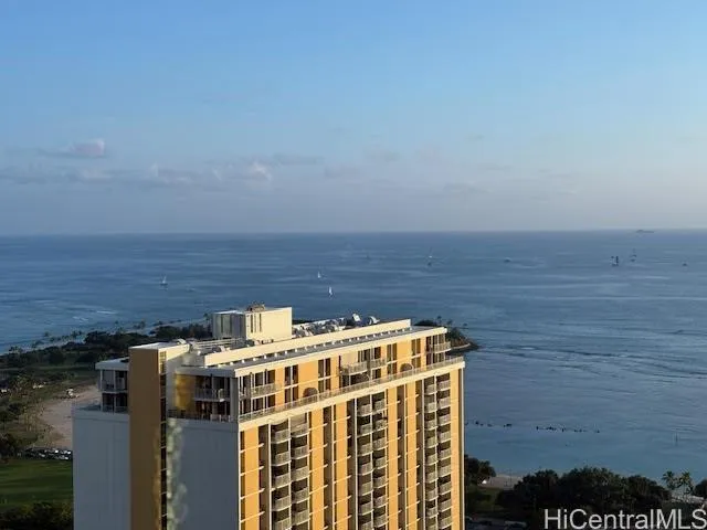 a view of building with outdoor space