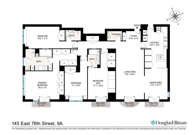 $5,995,000 | 145 East 76th Street, Unit 9A | Lenox Hill