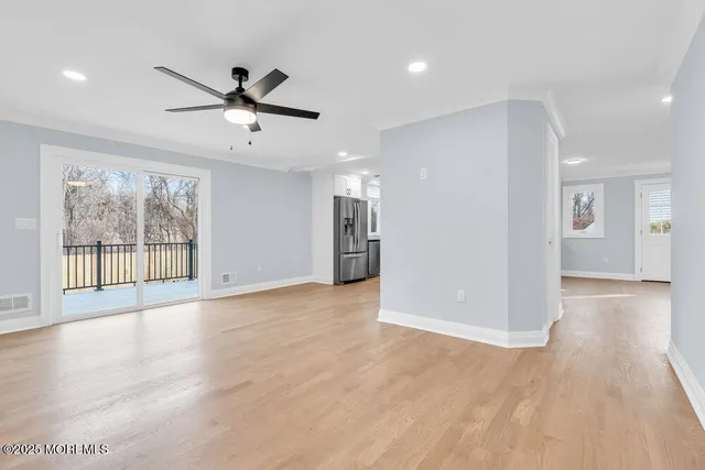 a view of an empty room