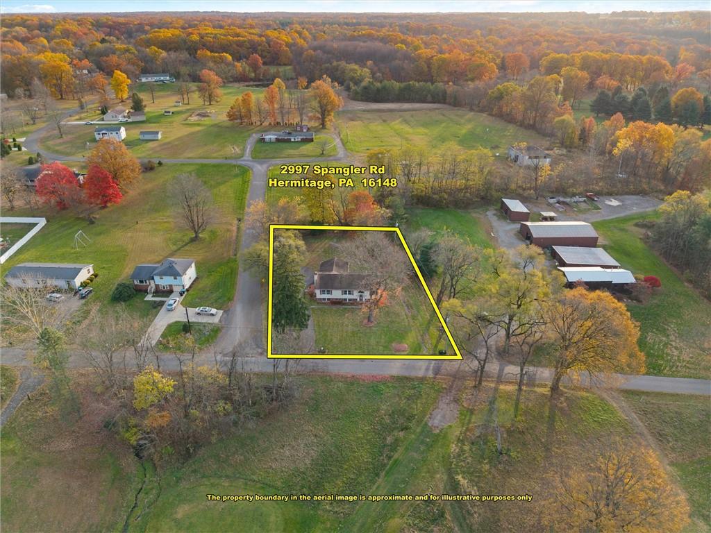 2997 Spangler Road Hermitage, PA 16148 - Photo 40 of 43 an aerial view of residential houses with outdoor space