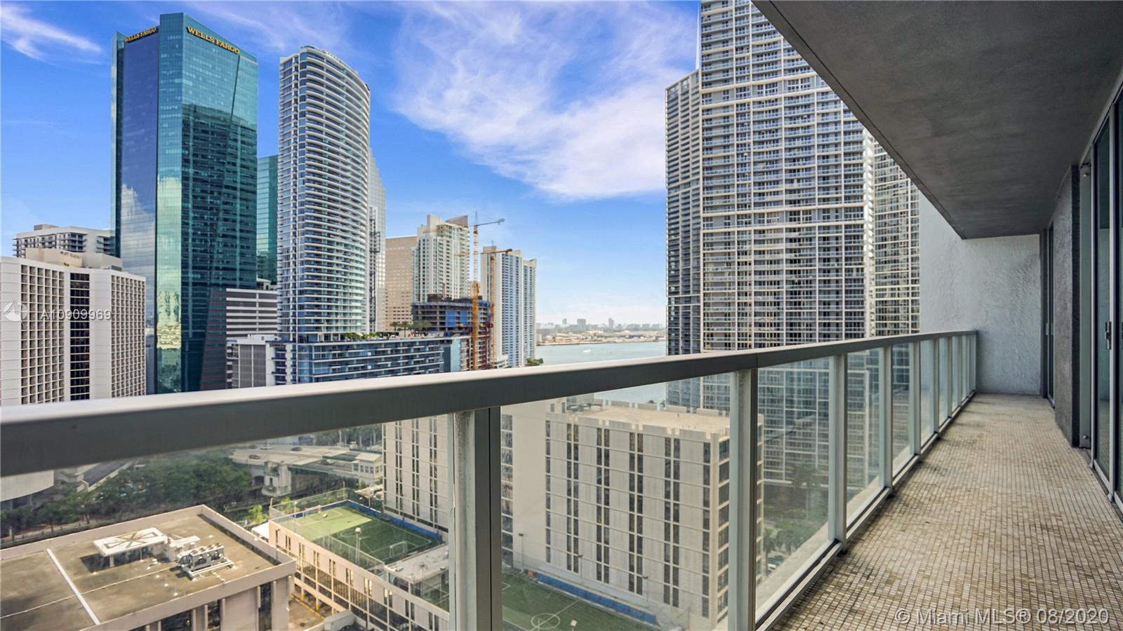 55 Southeast 6th Street, Unit 1903 Miami, FL 33131 - Photo 17 of 26 a view of balcony with couch