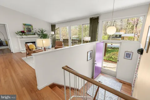 a view of a living room with furniture window and outside view