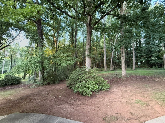106 Cherokee Circle Anderson, SC 29621 - Photo 45 of 45 Mature trees and dense foliage create a natural, secluded backdrop for outdoor living.