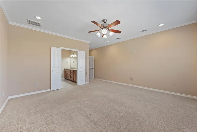 a view of an empty room