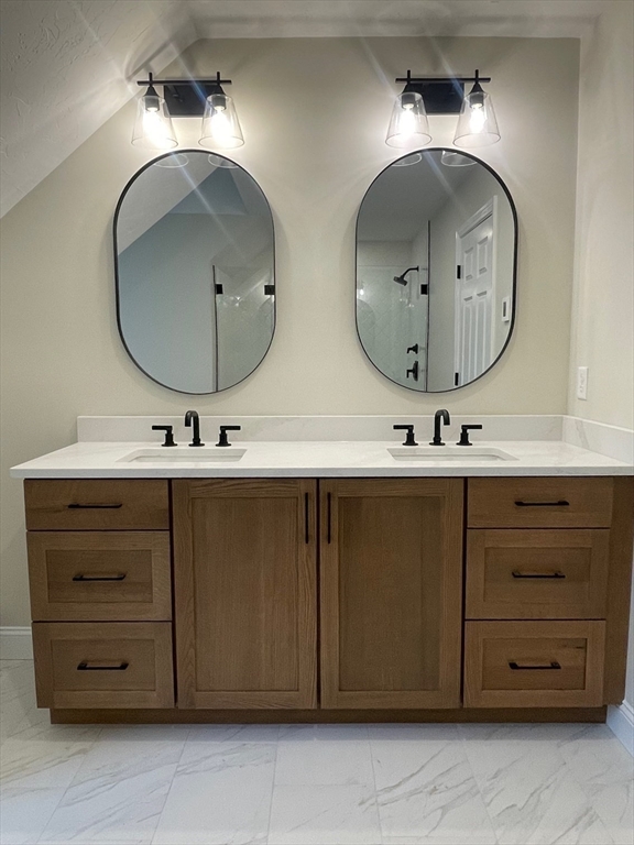 111 Squannacook Road Shirley, MA 01464 - Photo 18 of 22 a bathroom with a sink vanity and a mirror