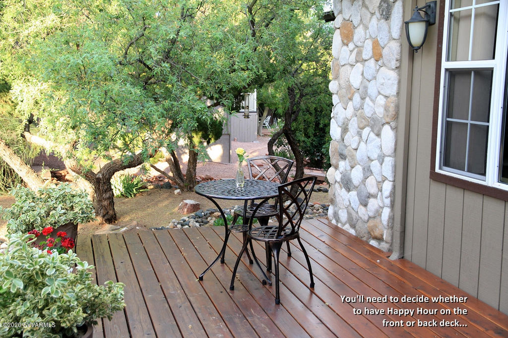 2275 Corral Road Sedona, AZ 86336 - Photo 8 of 30 a view of a backyard with sitting area