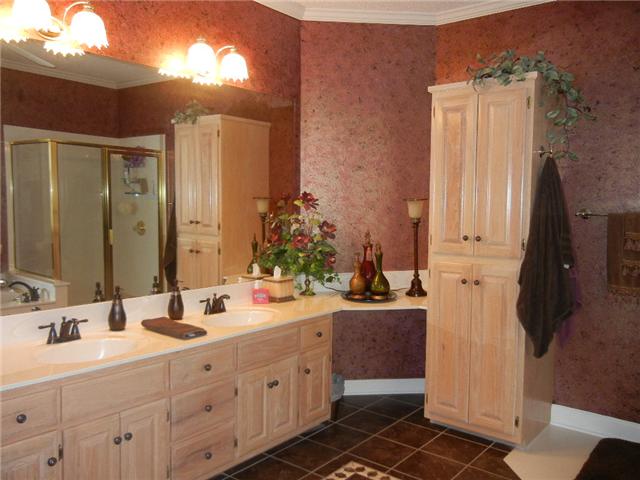 291 Laurel Crown Road Manchester, TN 37355 - Photo 5 of 20 a bathroom with a double vanity sink and mirror