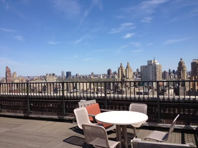 a view of city from balcony