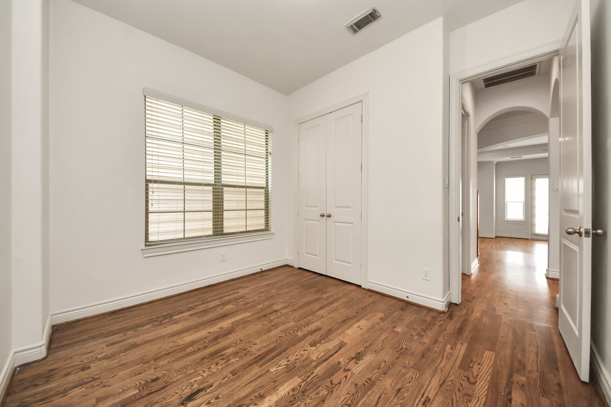 3422 Center Street Houston, TX 77007 - Photo 21 of 27 Second floor bedroom with closet is the smallest of the three bedrooms. This could also be used for office, home gym, nursery, etc.