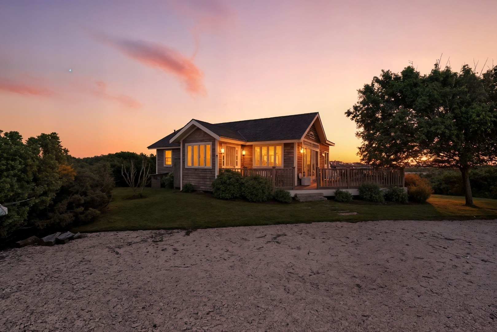 45 Starbuck Road Nantucket, MA 02554 - Photo 41 of 42 a view of house with outdoor space and garden
