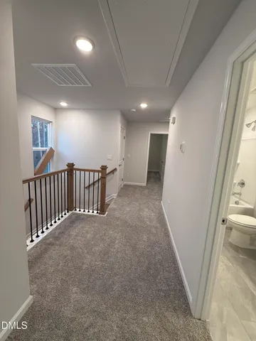 en view interior of a house with stairs