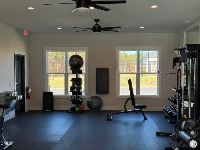 a view of a building with a swimming pool