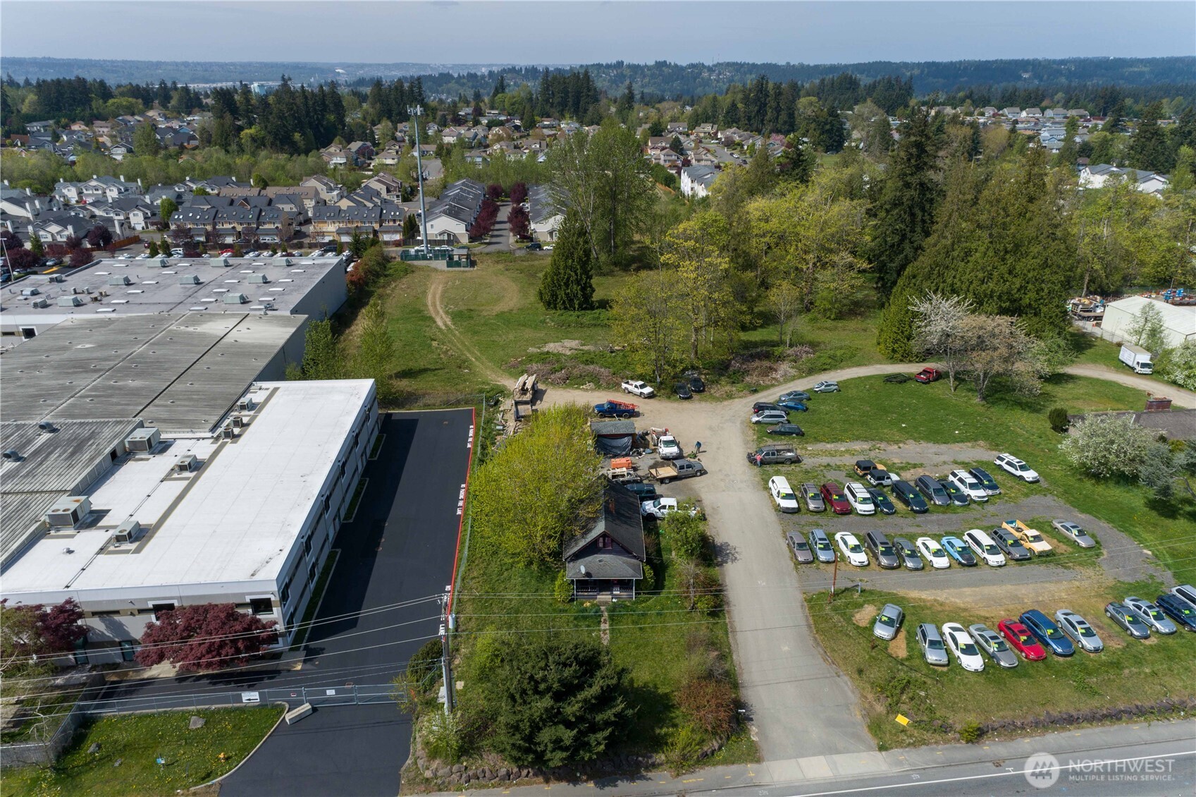 200 Meridian Avenue East Milton, WA 98354 - Photo 3 of 17 an aerial view of a house with a garden