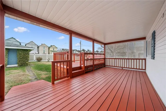 a view of a house with a balcony