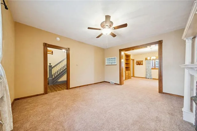 a view of an empty room with window