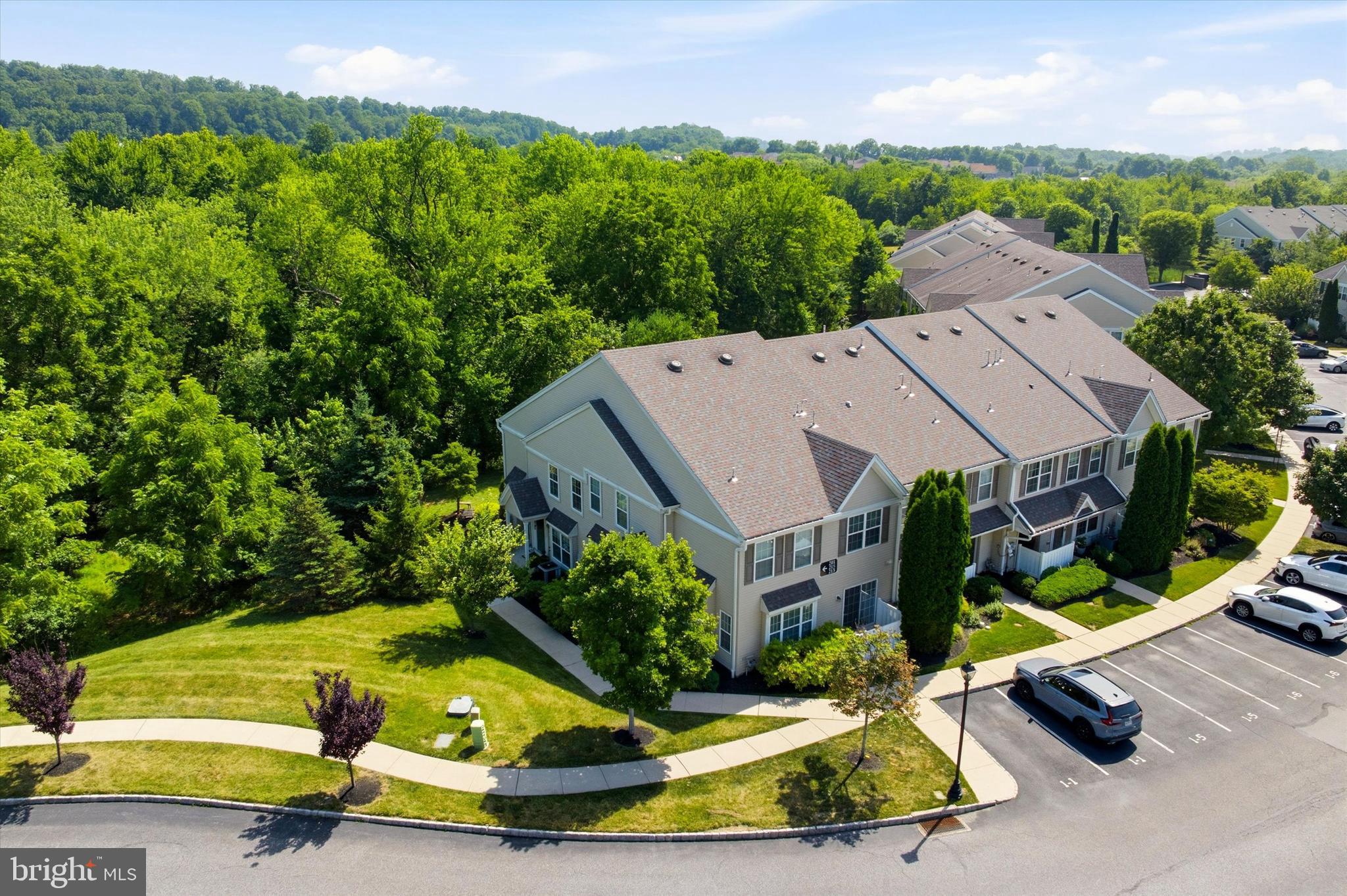215 Flagstone Road, Unit 1 Chester Springs, PA 19425 - Photo 30 of 33 an aerial view of a house with swimming pool garden and patio