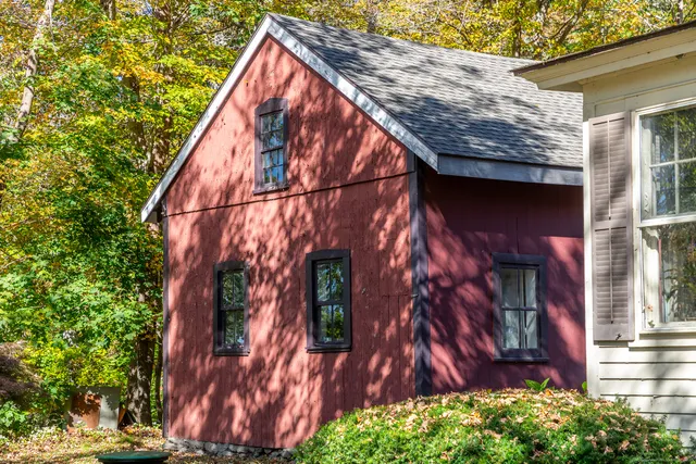 a view of a house with a staircase