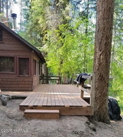 a outdoor living space with furniture