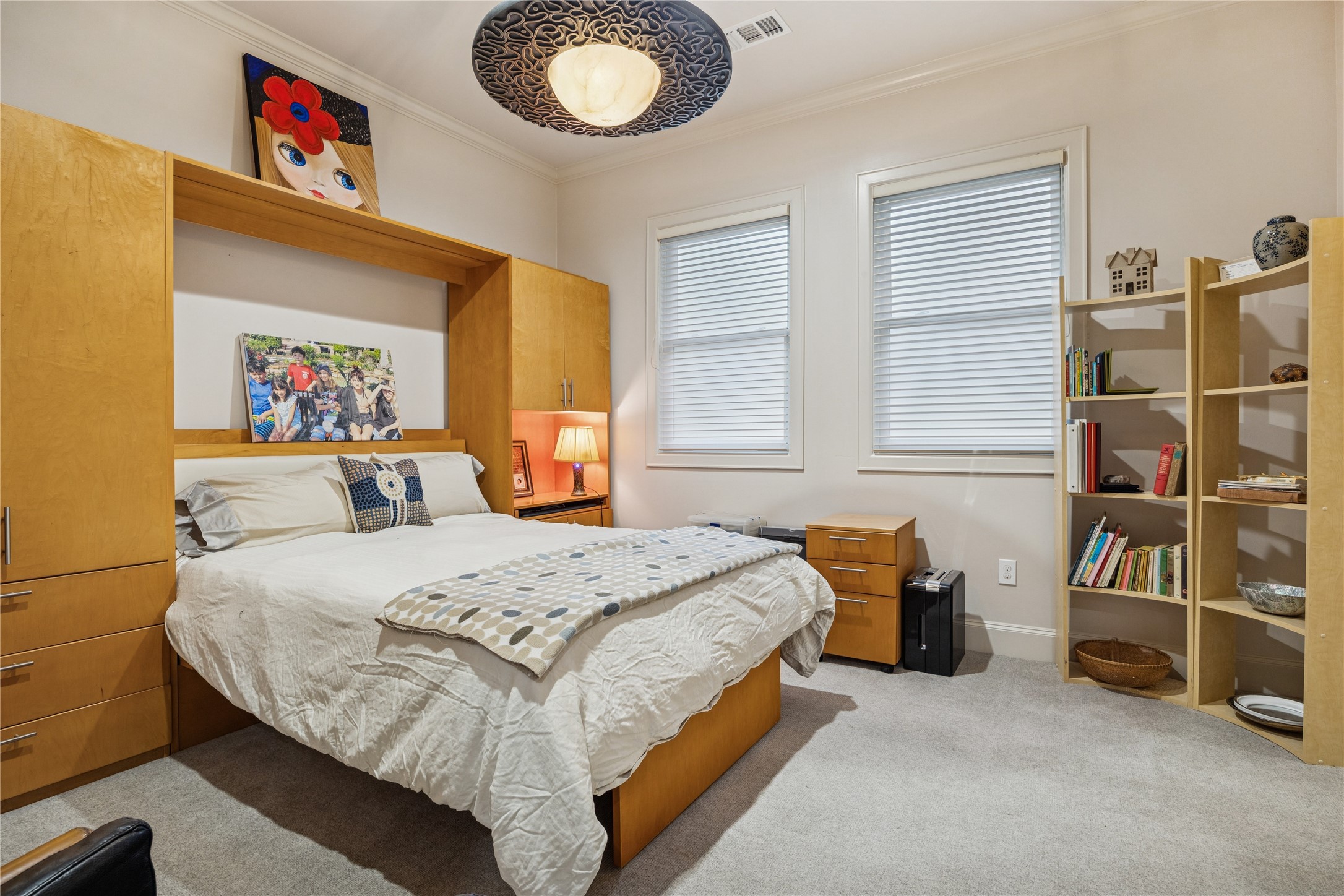 420 Pinewold Drive Houston, TX 77056 - Photo 39 of 41 a bedroom with a bed and a cabinets