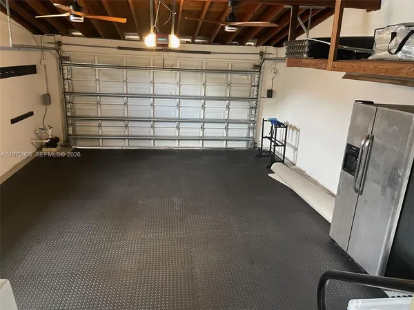 a view of a room with racks