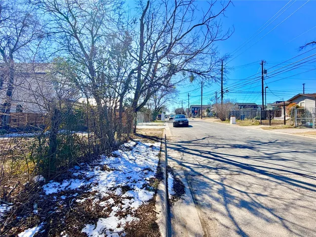a park view with tree in the background