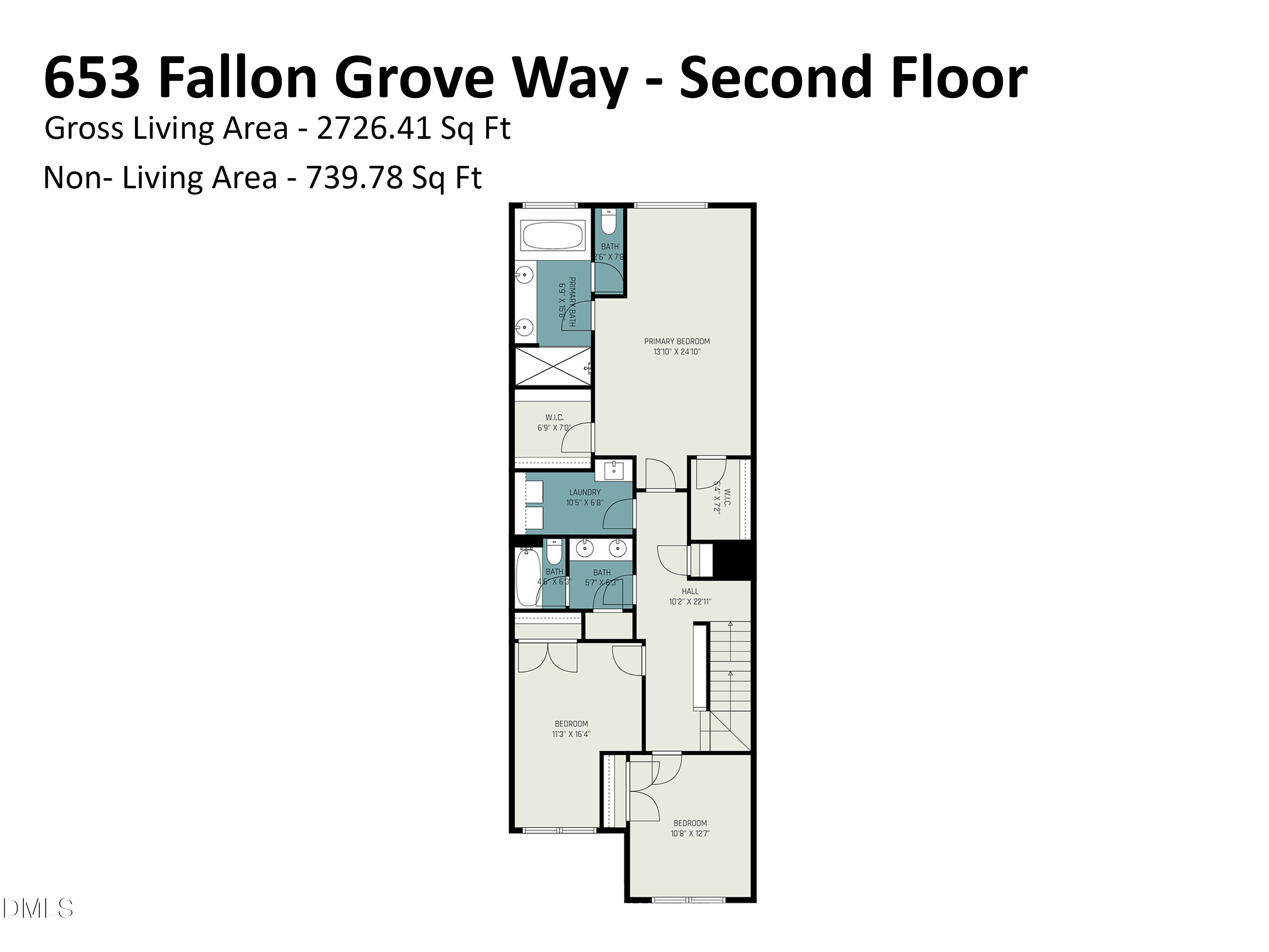 653 Fallon Grove Way Raleigh, NC 27608 - Photo 37 of 38 a picture of a floor plan
