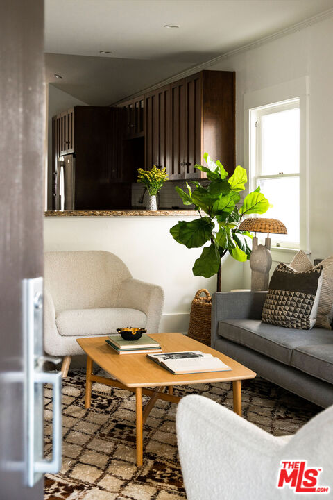 1205 Sanborn Avenue Los Angeles, CA 90029 - Photo 6 of 48 a living room with furniture and a potted plant