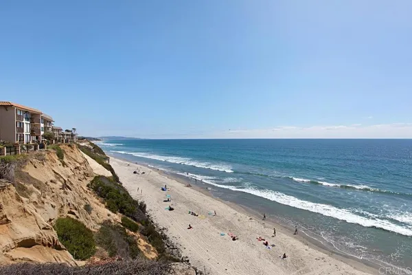 a view of an ocean and beach