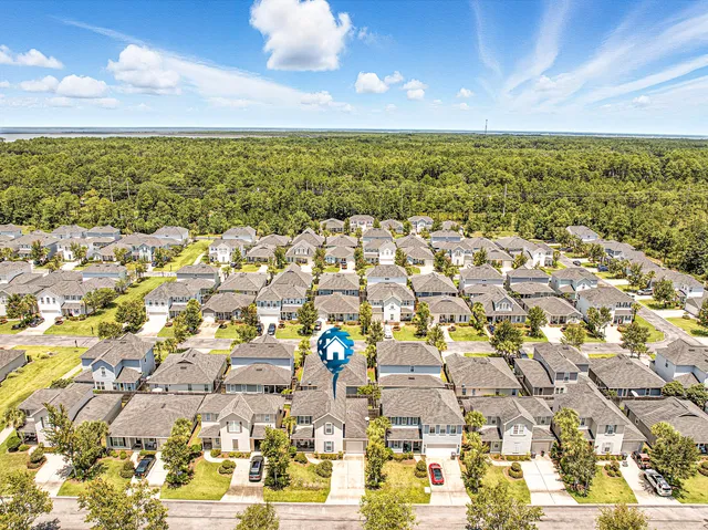 a view of city and ocean