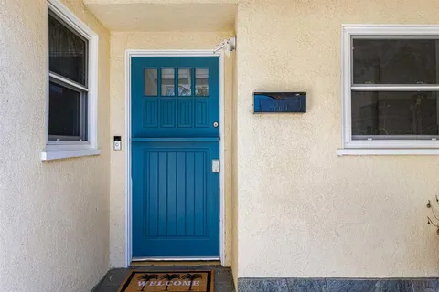 a view of front door of a house