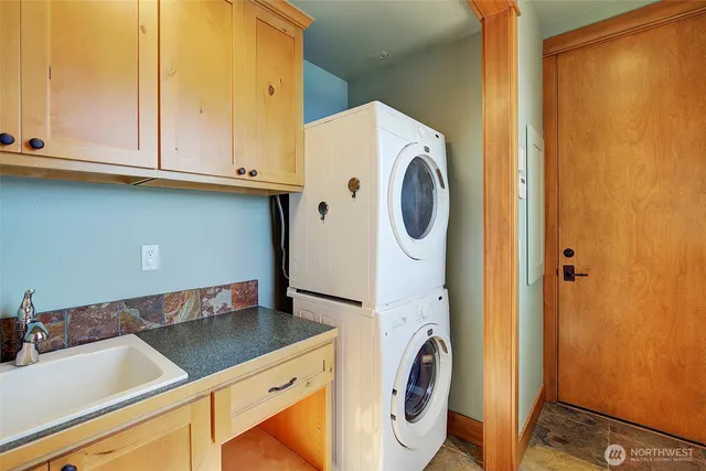 a view of a balcony with an outdoor space