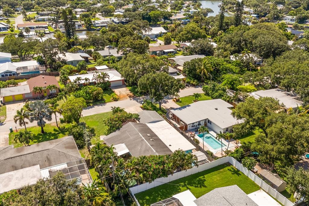 936 Santa Cruz Road Cocoa Beach, FL 32931 - Photo 44 of 45 an aerial view of residential houses with outdoor space