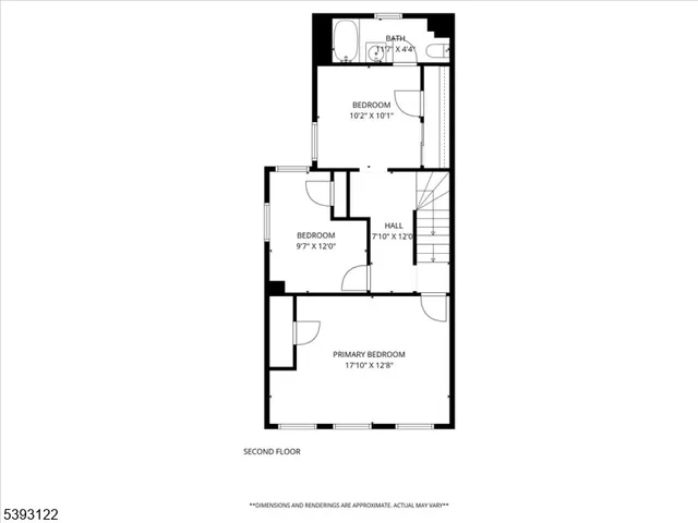 a picture of a building with a white wall and a picture of door