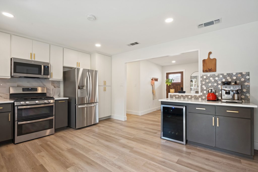 4705 Old Castle Road Austin, TX 78745 - Photo 14 of 32 Entertaining feels easy without taking over the main kitchen.