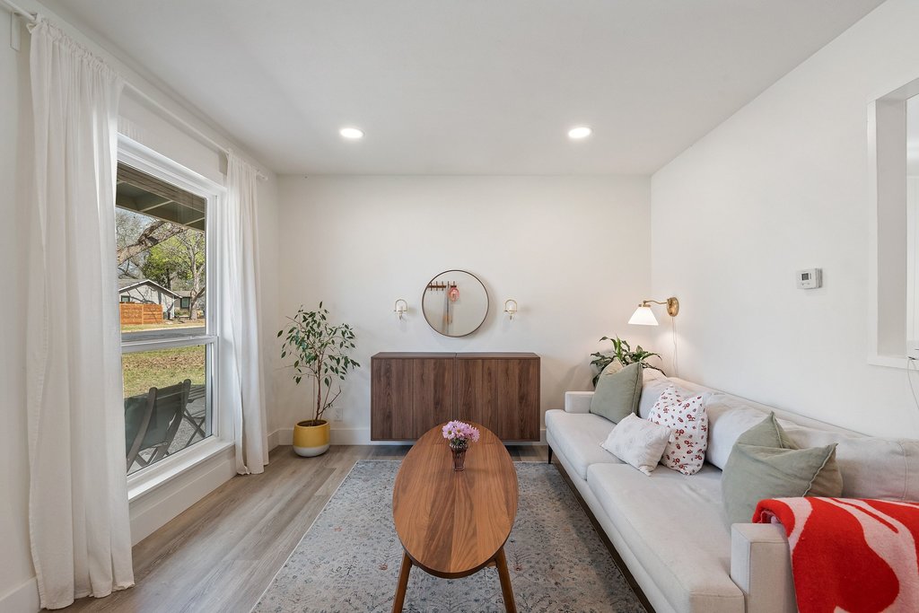 4705 Old Castle Road Austin, TX 78745 - Photo 8 of 32 The living cozy living room is perfect for everyday lounging.