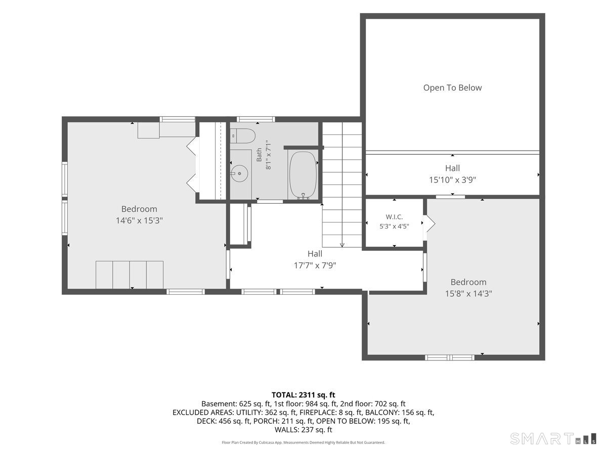 115 Green Hill Road Killingworth, CT 06419 - Photo 39 of 40 Second floor - floor plan