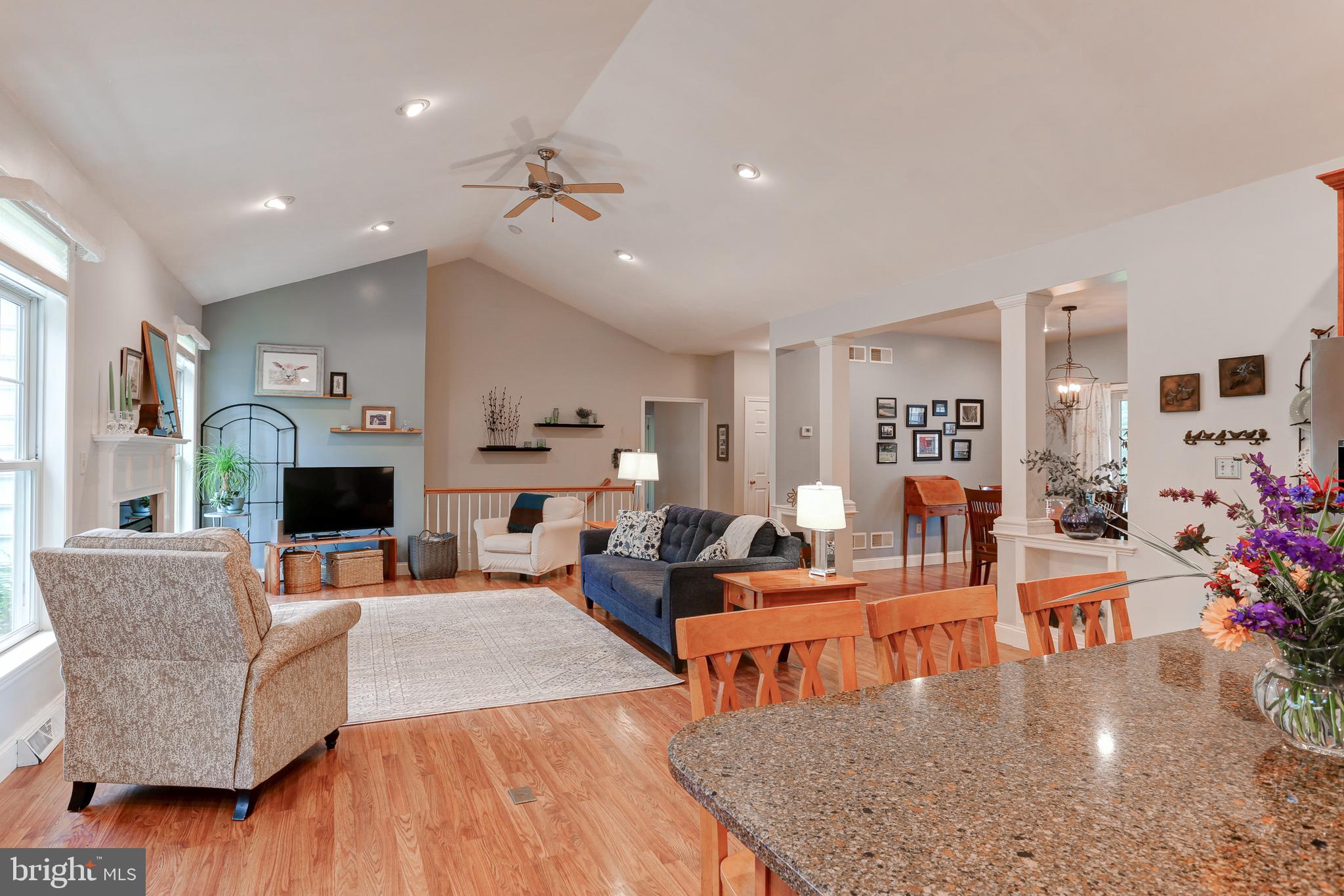 10 Elser Hill Road Lititz, PA 17543 - Photo 9 of 63 a living room with fireplace furniture and a wooden floor