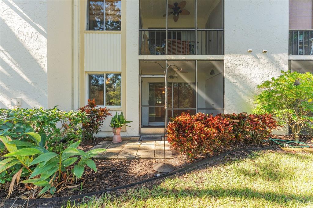 219 Cypress Court, Unit 219 Oldsmar, FL 34677 - Photo 28 of 34 a view of a garden with potted plants