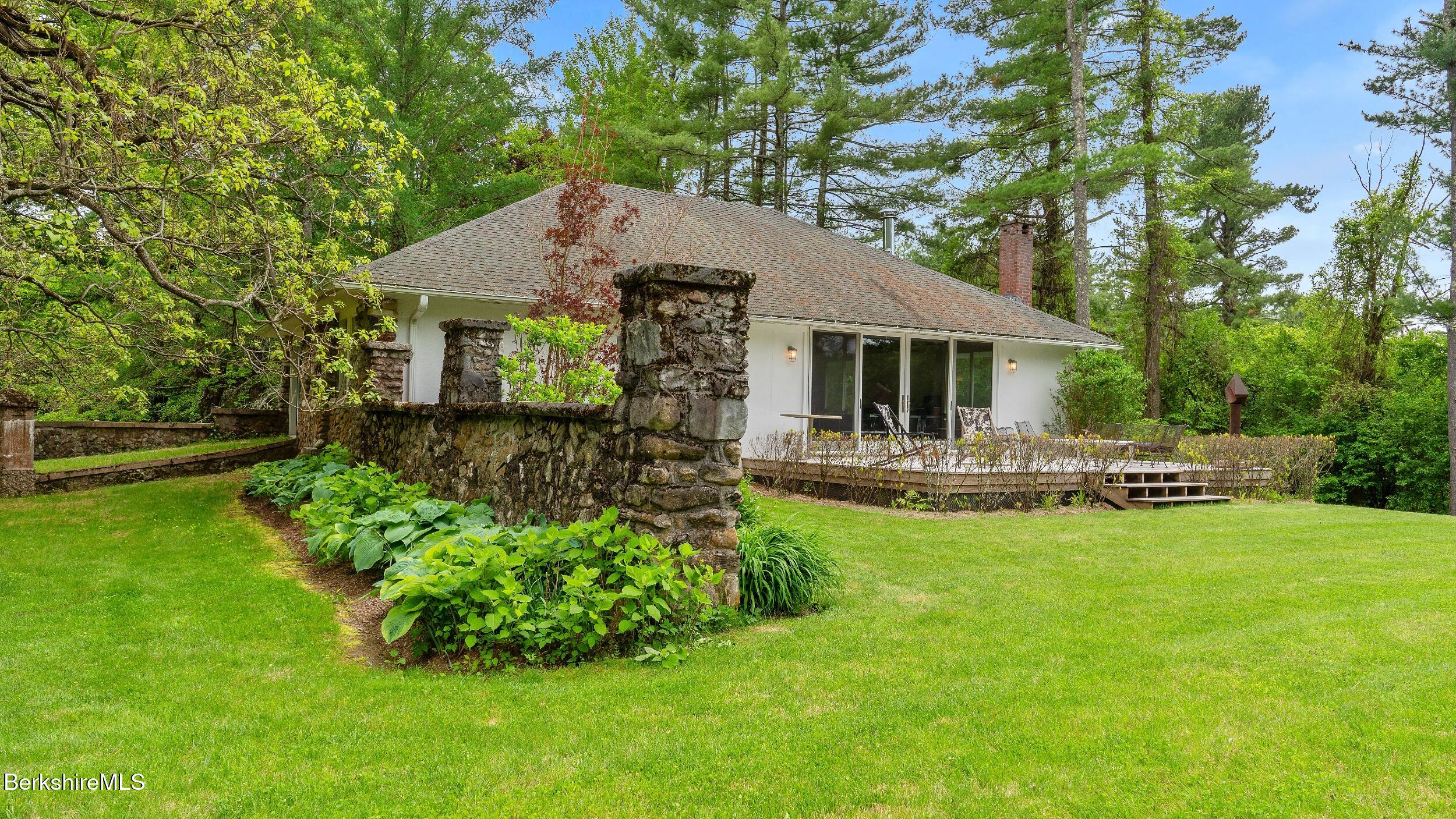 771 W Road Sheffield, MA 01230 - Photo 54 of 66 a front view of house with yard and green space