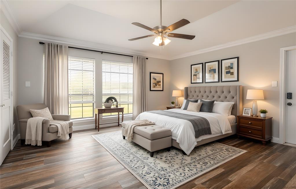 13 Crestview Circle Rockwall, TX 75087 - Photo 28 of 37 a bedroom with a bed and a couch
