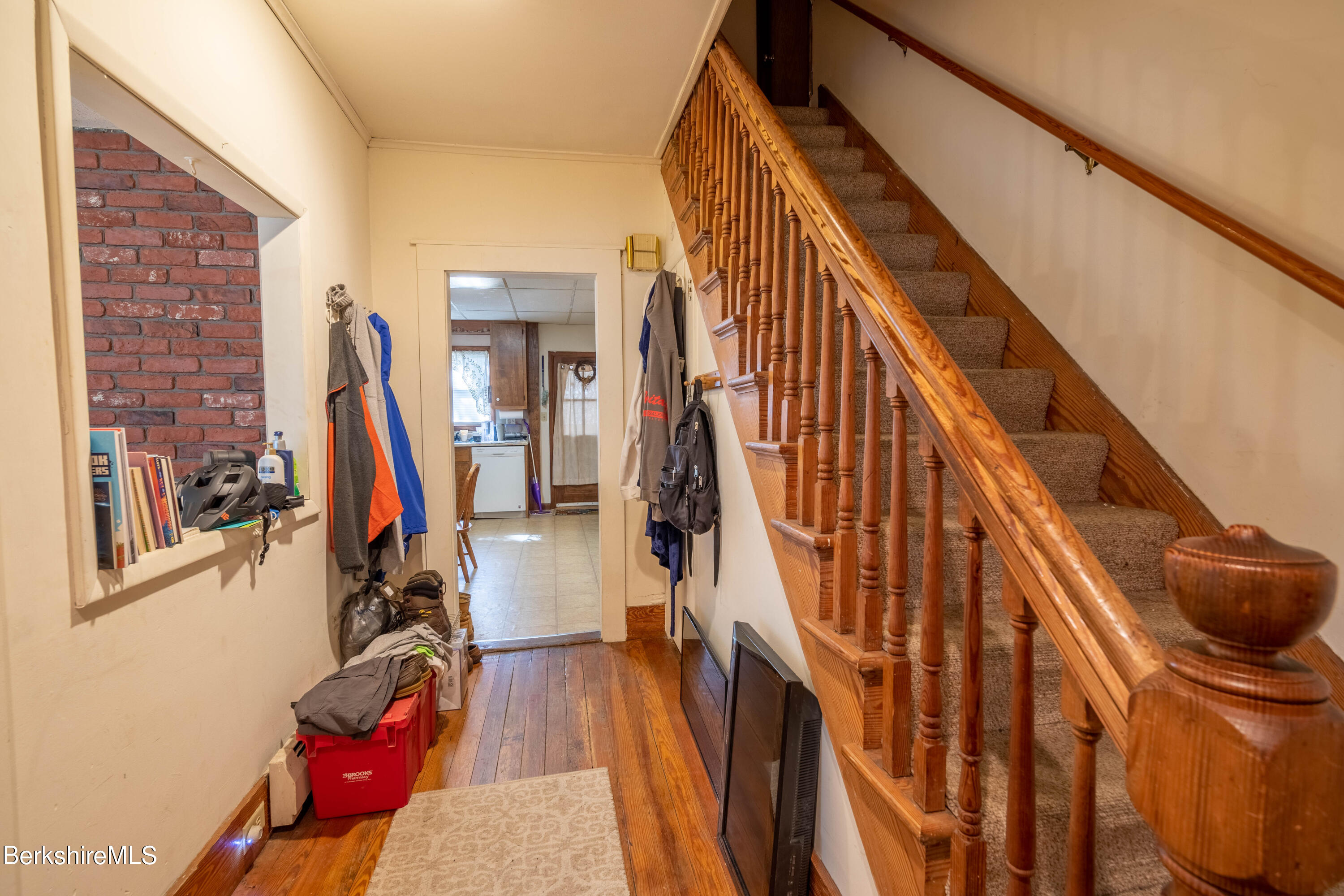 8-10 Gavin Avenue Adams, MA 01220 - Photo 7 of 19 a view of stairs with wooden floor and stairs