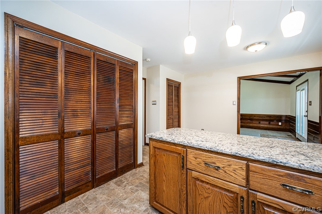 3741 Harrow Drive Chester, VA 23831 - Photo 14 of 37 a bathroom with a granite countertop sink and a mirror