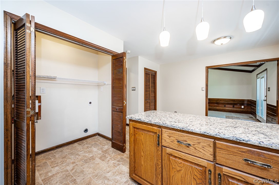 3741 Harrow Drive Chester, VA 23831 - Photo 15 of 37 a bathroom with a granite countertop sink and a mirror