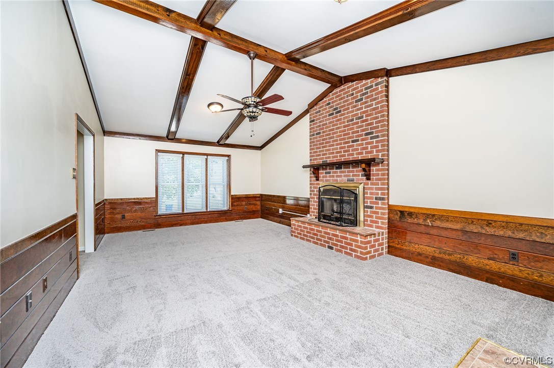 3741 Harrow Drive Chester, VA 23831 - Photo 9 of 37 a view of an empty room with a fireplace and a window