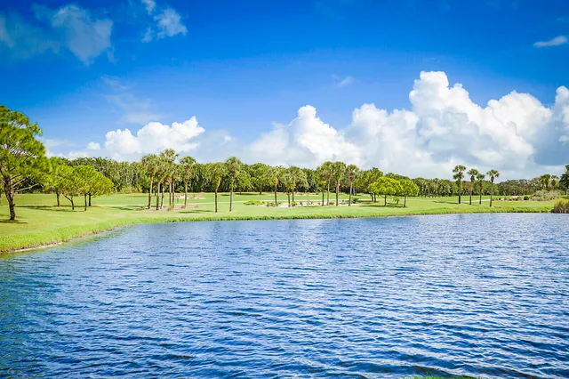 a view of a golf course