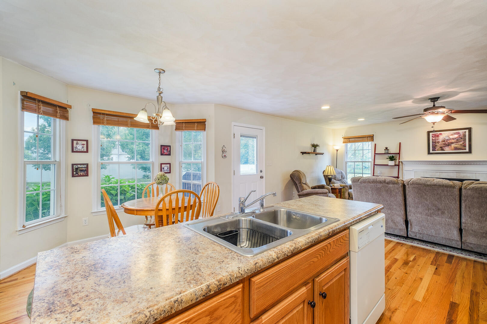 90 Oak Drive Blue Ridge, VA 24064 - Photo 16 of 38 a view of a kitchen counter top space with furniture and wooden floor