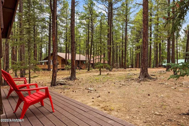 a view of outdoor space with seating