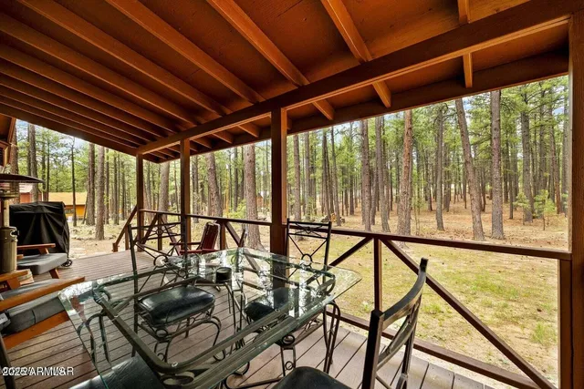 a house with trees in front of it